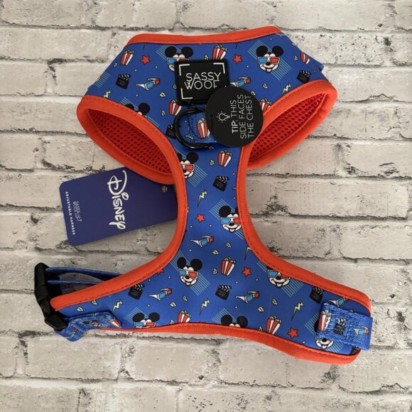 Sassy Woof Disney Mickey Mouse Dog Harness Size M NWT - Picture 1 of 3